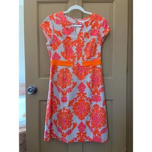 Boden Cap Sleeve Cotton Dress Women's Size 8R EUC